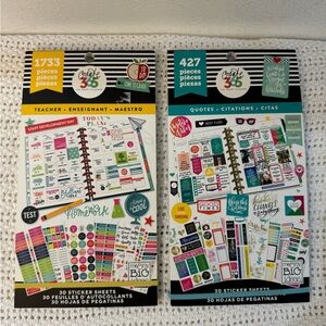 Create 365 Sticker the happy planner set of 2